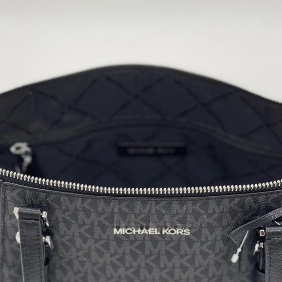 Michael Kors Charlotte Bag & Double Zip Wallet Black - Picture 7 of 11